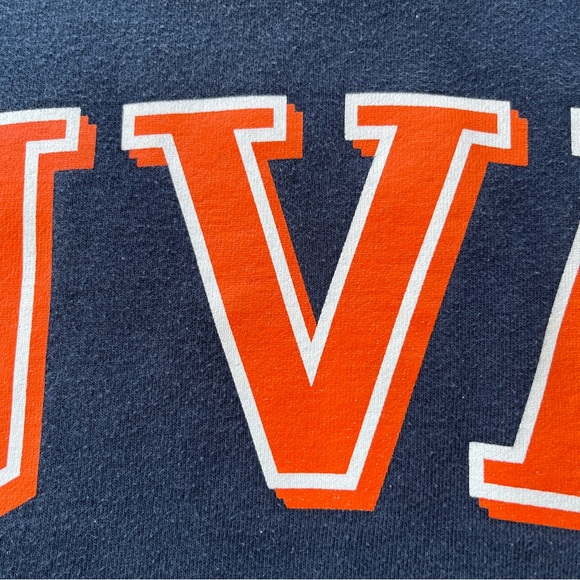Jansport UVA (University of Virginia) Navy Blue Crewneck Sweatshirt - Size XS - Picture 5 of 11